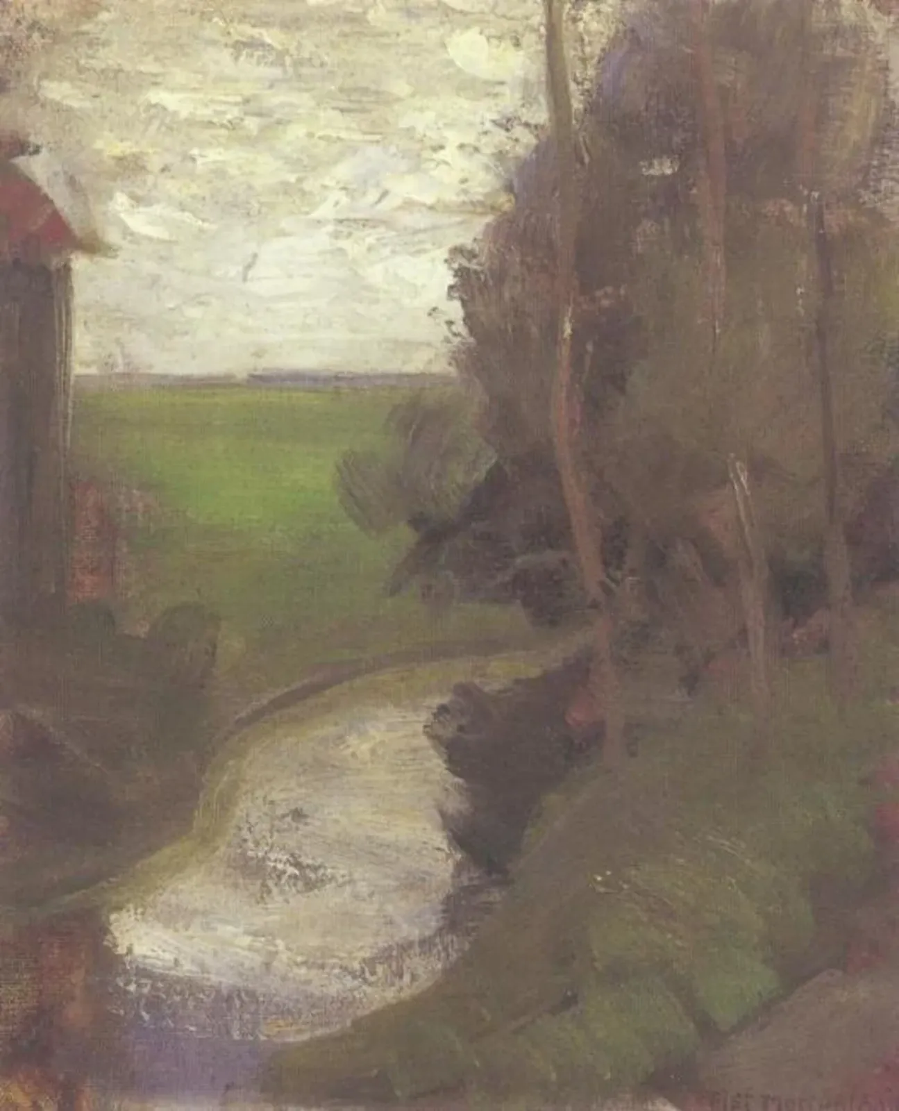 Fragment of an irrigation ditch, Piet Mondrian