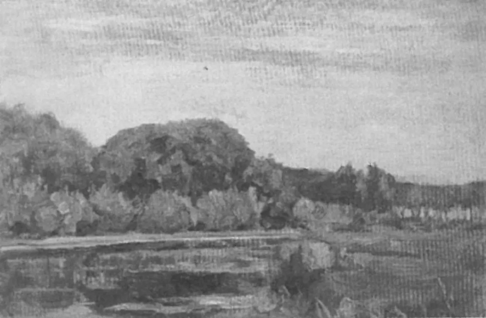 Geinrust farm surrounded by dense foliage, Piet Mondrian