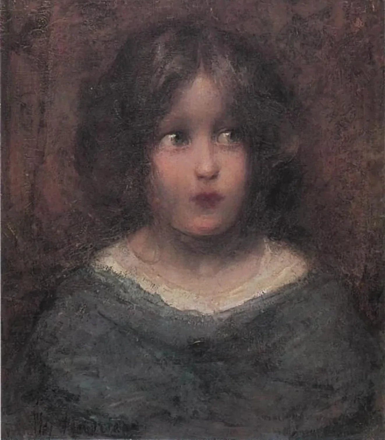 Girl looking to her left, Piet Mondrian