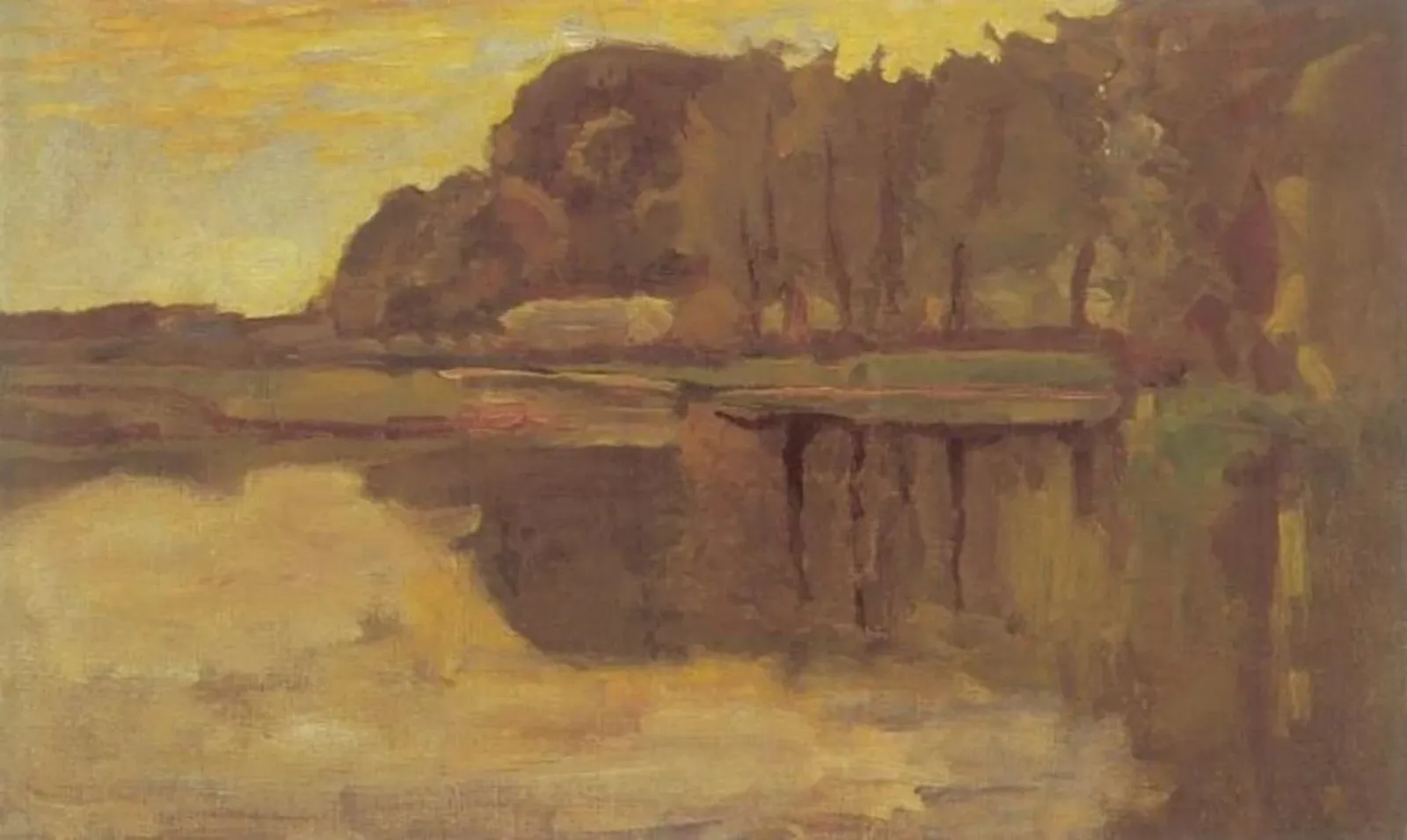 Isolated tree on the Gein: detail study, Piet Mondrian