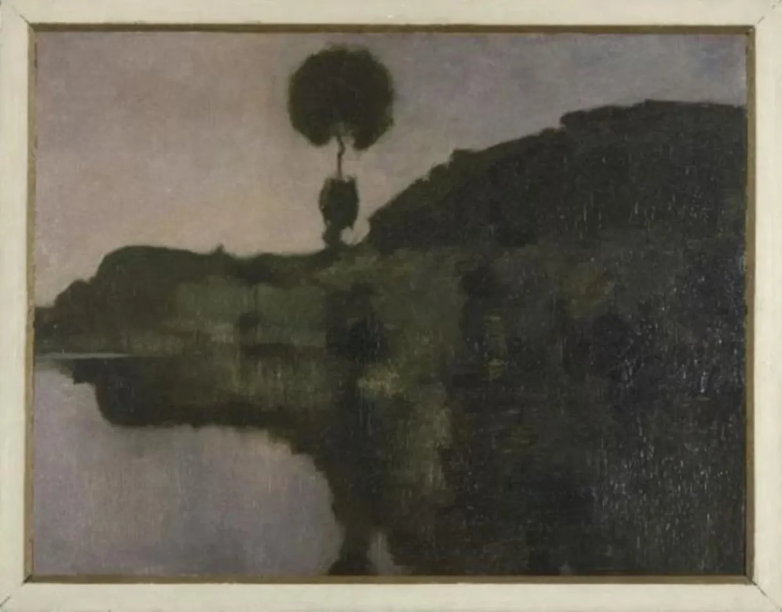Isolated tree on the Gein in late evening, Piet Mondrian