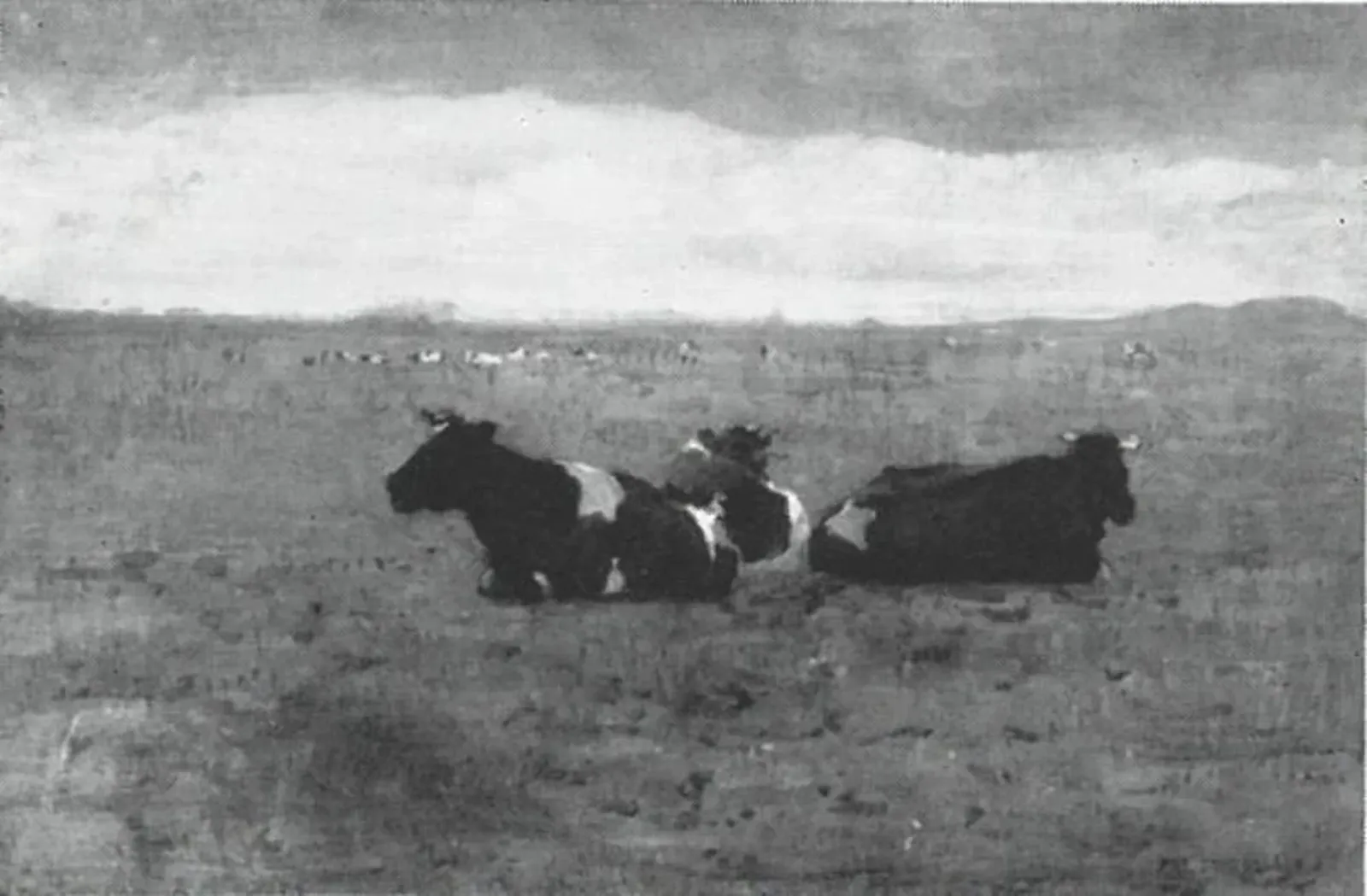 Landscape with three reclining cows, Piet Mondrian