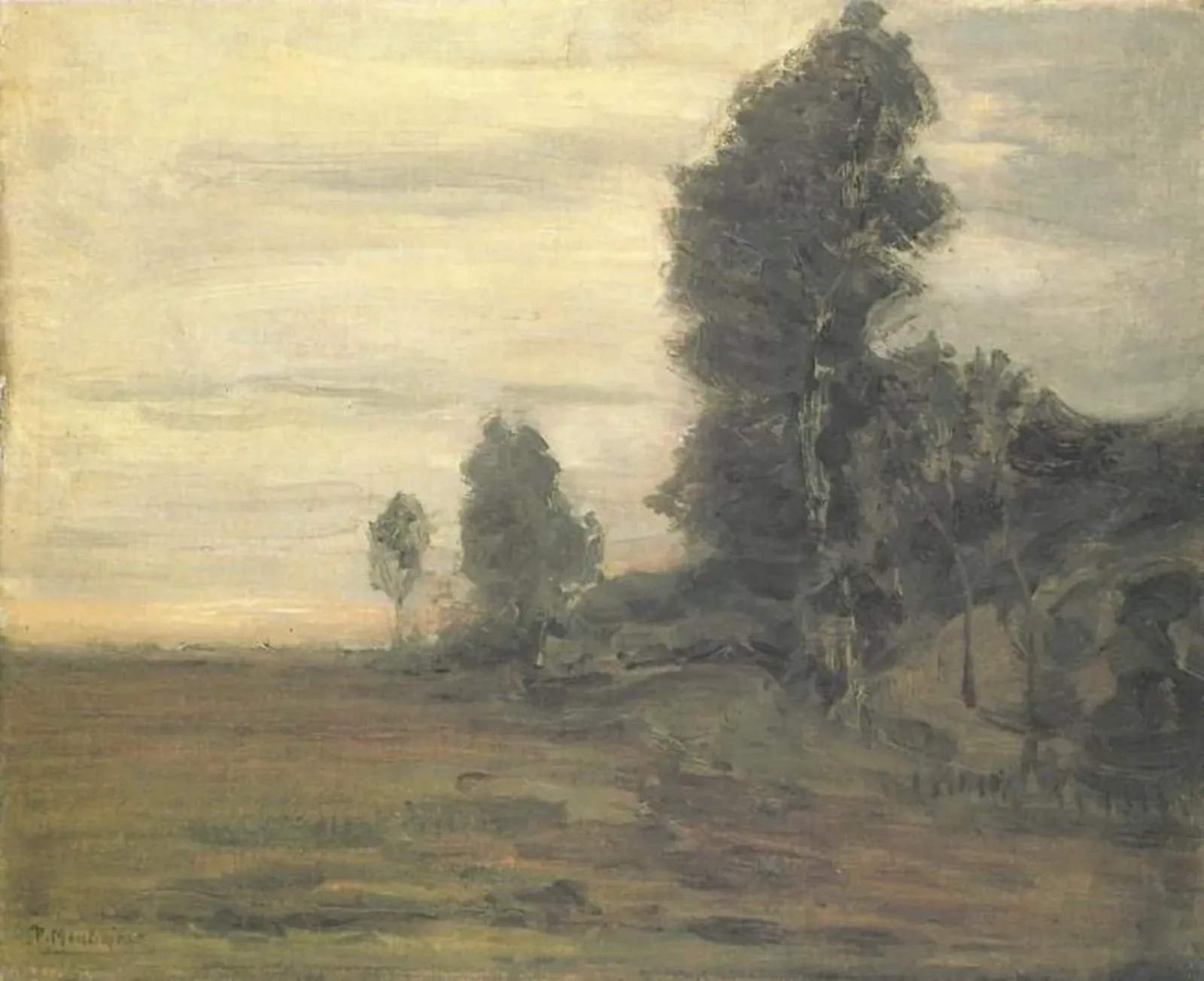 Landschap bij Uden, Piet Mondrian