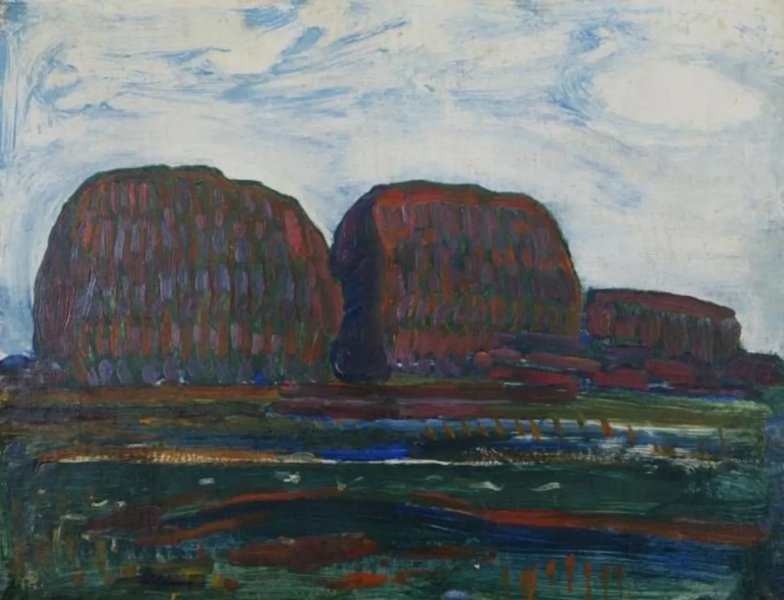 Meules de foin III, Piet Mondrian