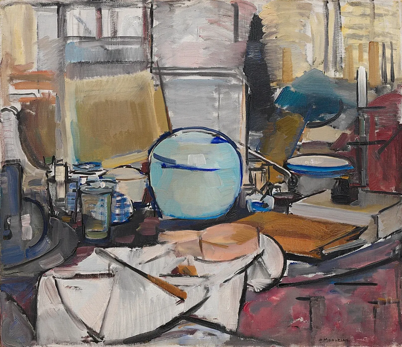 Nature morte au pot de gingembre I, Piet Mondrian