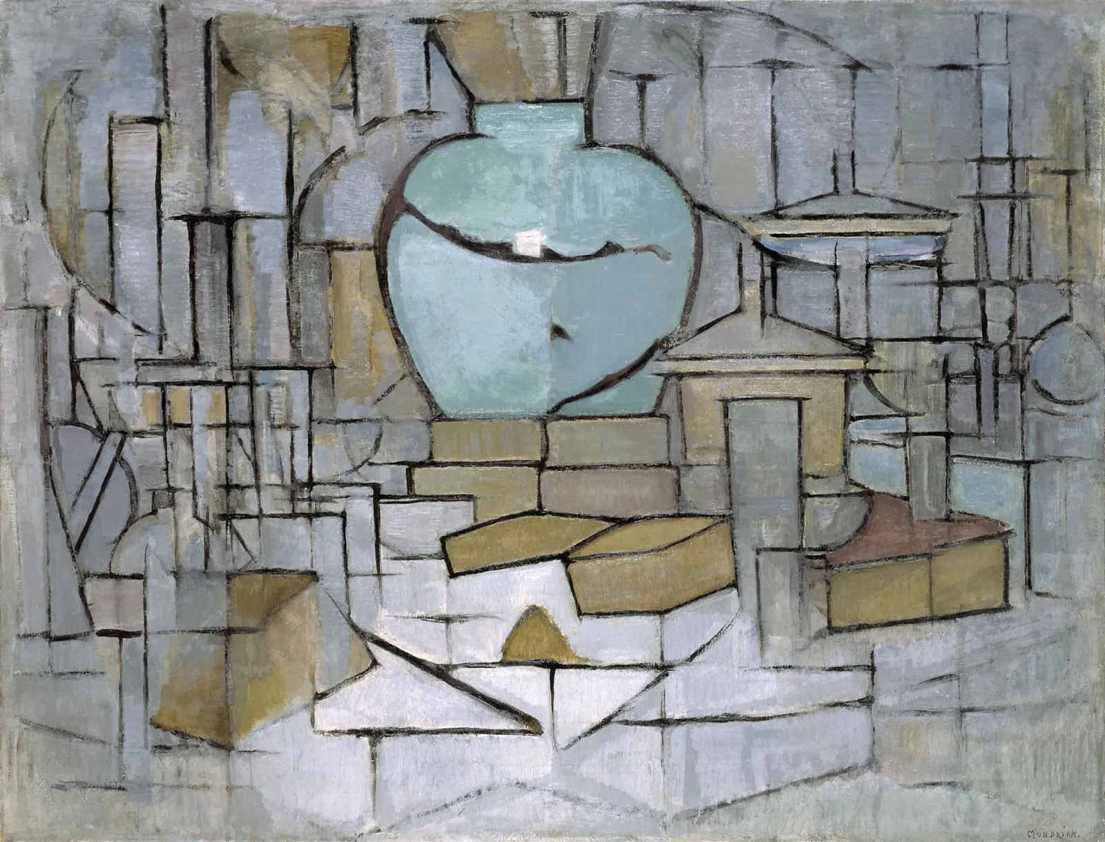 Nature morte au pot de gingembre II, Piet Mondrian