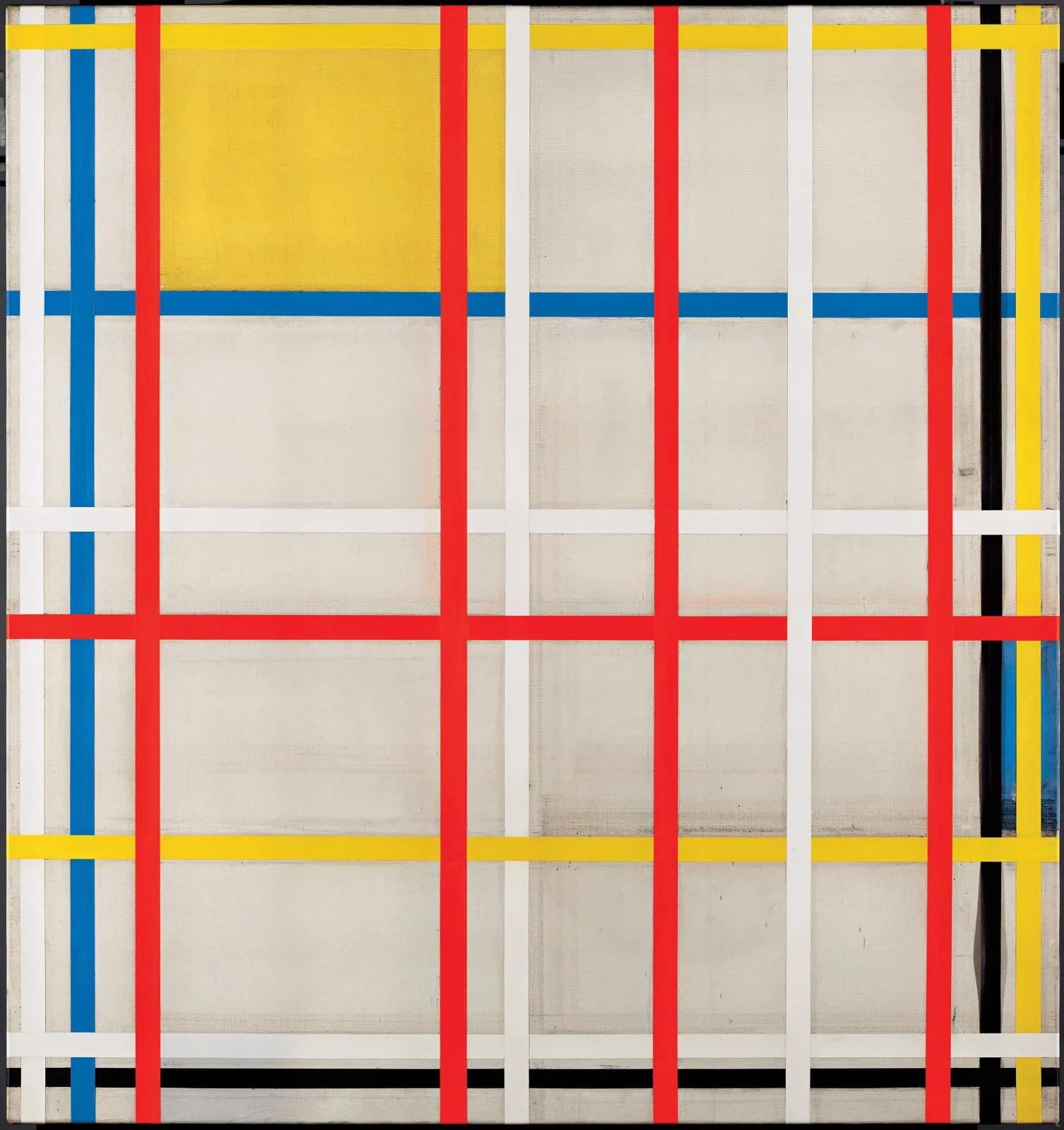 New York City, 3 (unfinished), Piet Mondrian