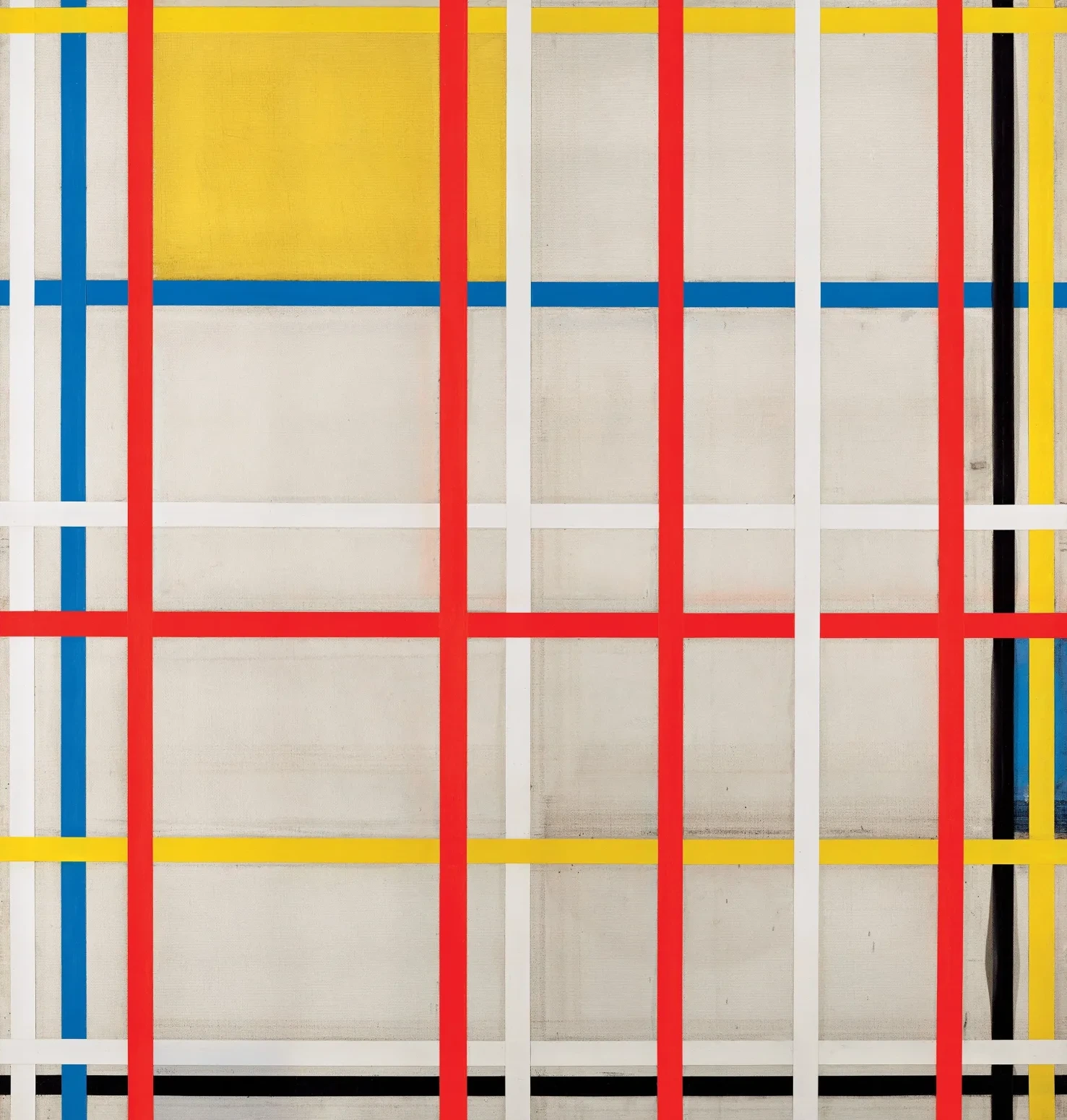New York City, 3 (unfinished), Piet Mondrian
