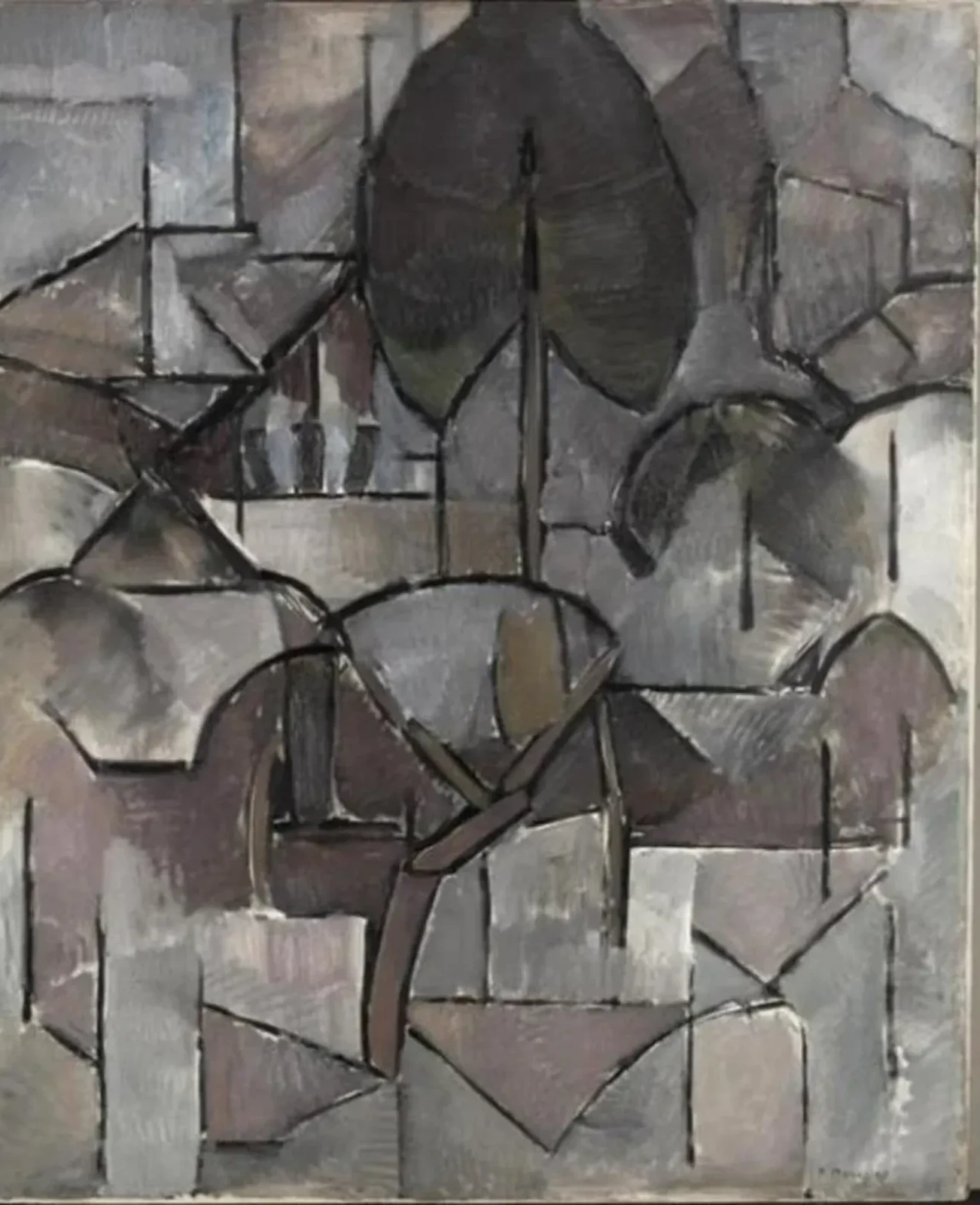 Paysage avec arbres, Piet Mondrian