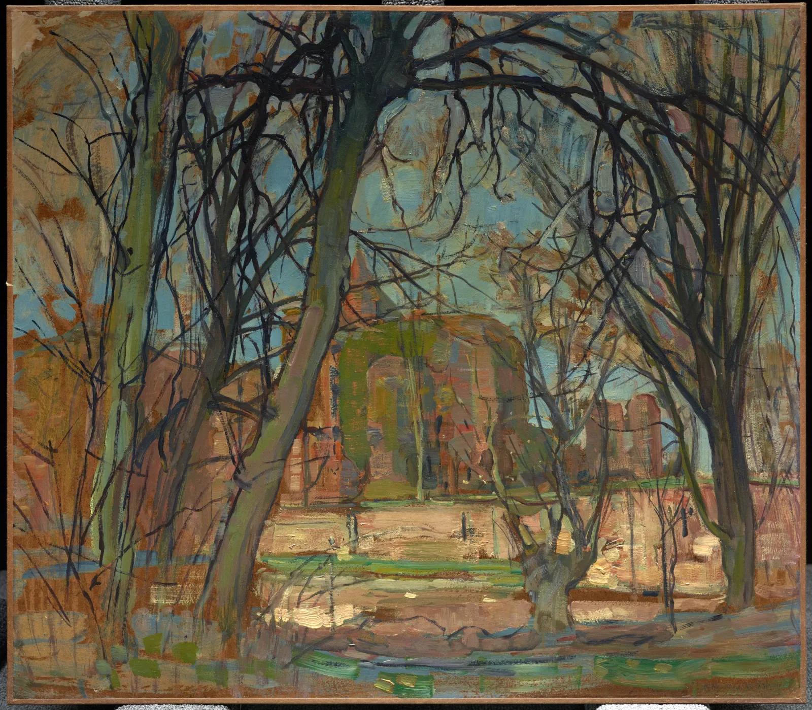 Spring Sun (Lentezon): Castle Ruin Brederode, Piet Mondrian