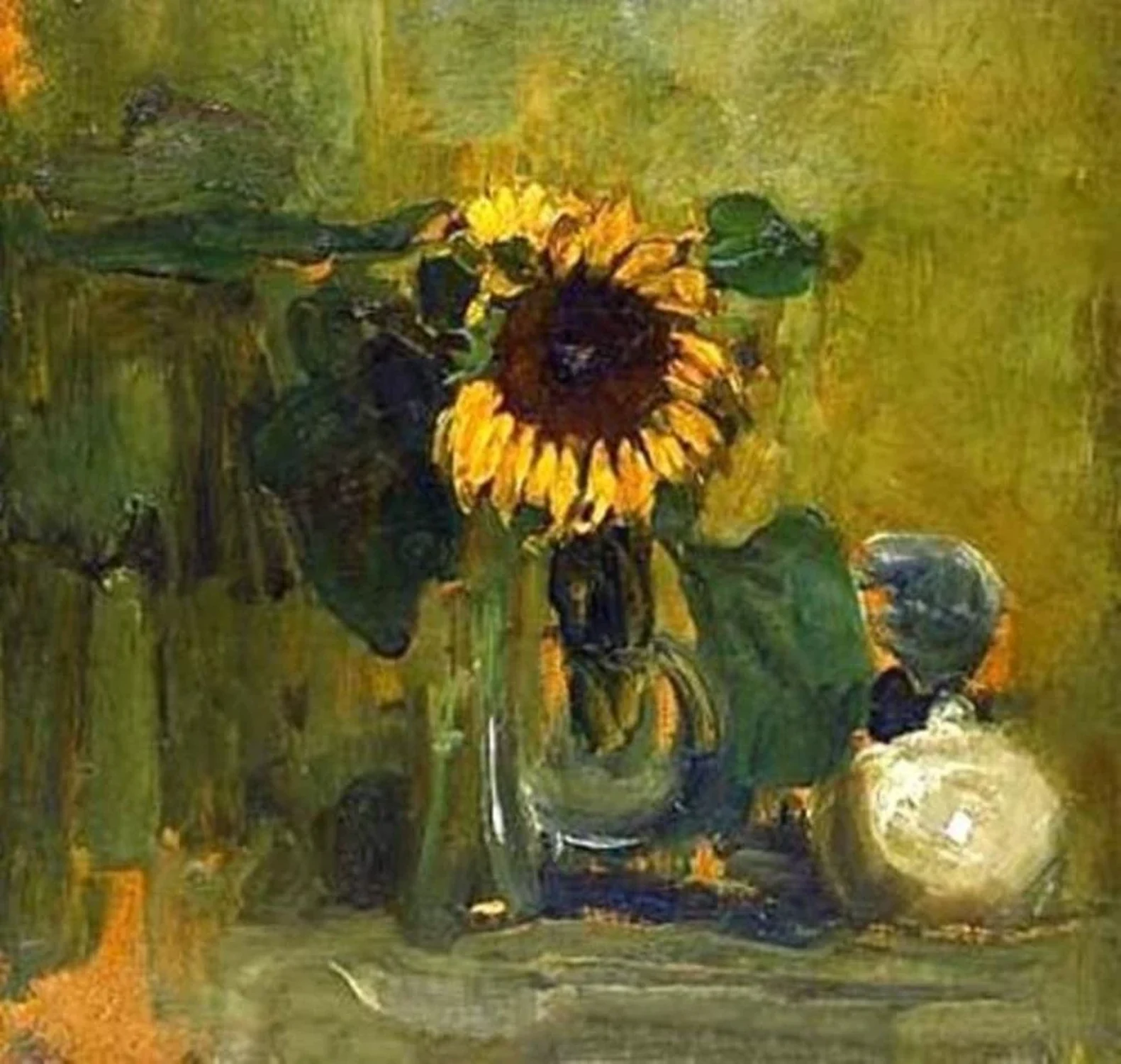 Still Life with Sunflower, Piet Mondrian