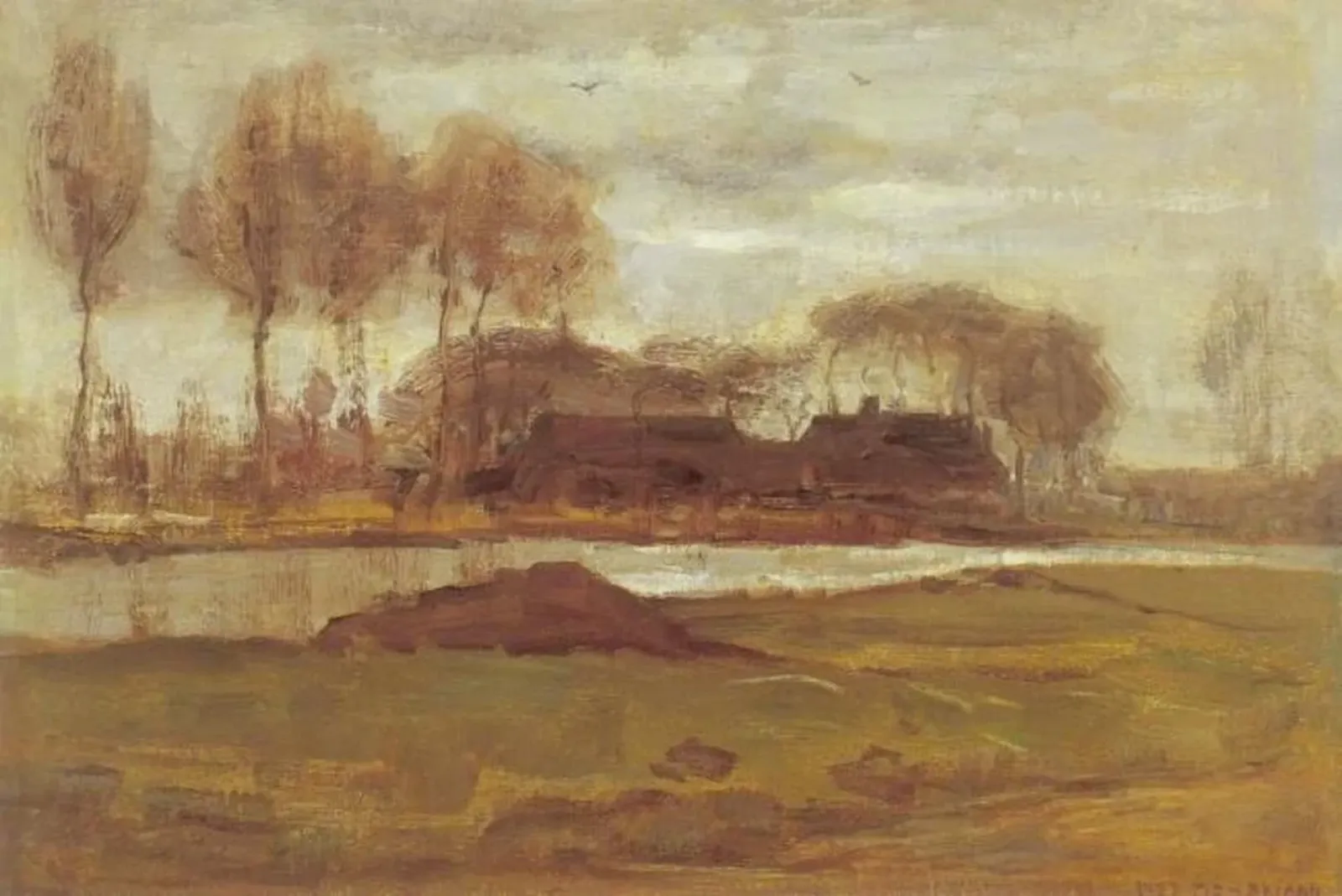Summer night: preliminary study in oil, Piet Mondrian