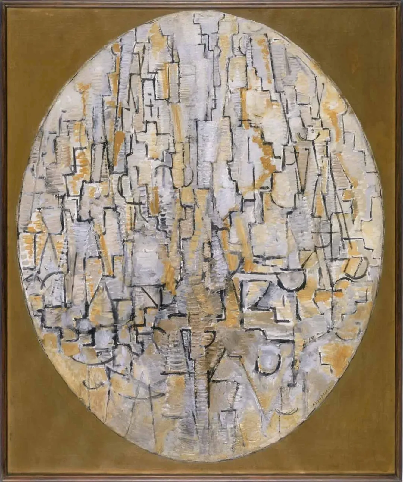 Tableau No. 3: Composition in Oval, Piet Mondrian