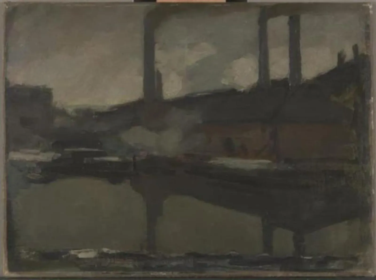 The royal wax candle factory, oil sketch, Piet Mondrian