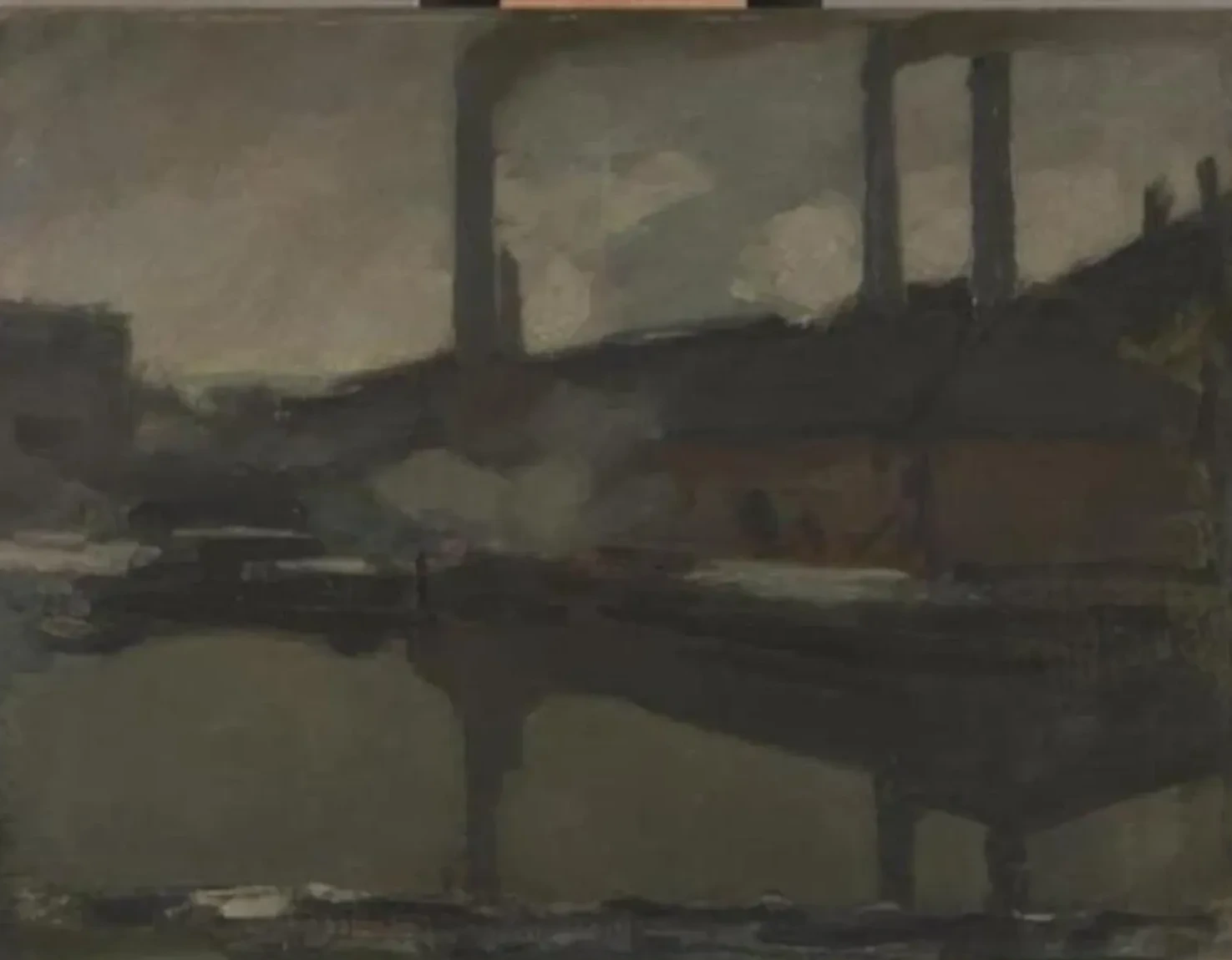 The royal wax candle factory, oil sketch, Piet Mondrian