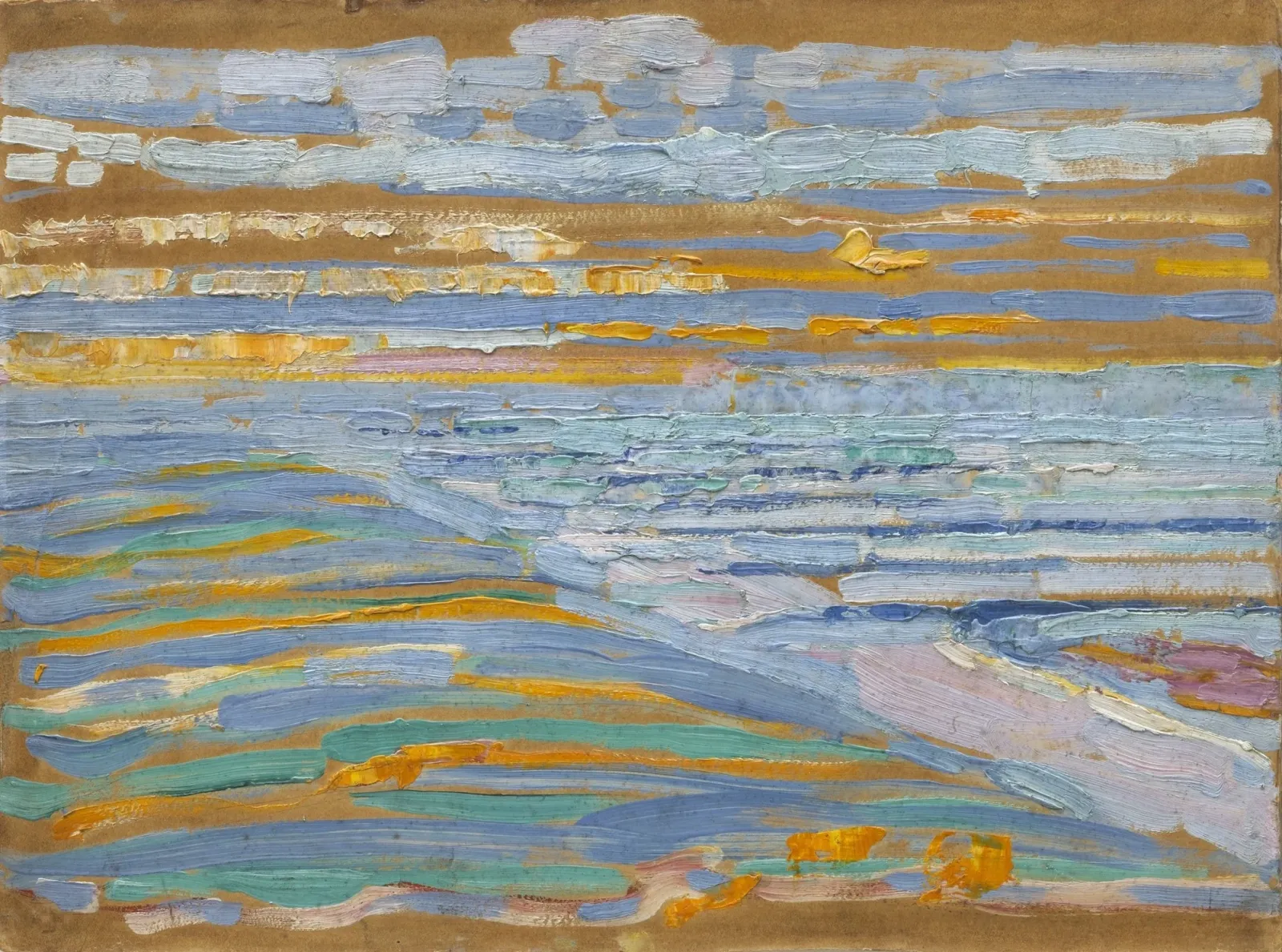 View from the Dunes with Beach and Piers, Domburg, Piet Mondrian