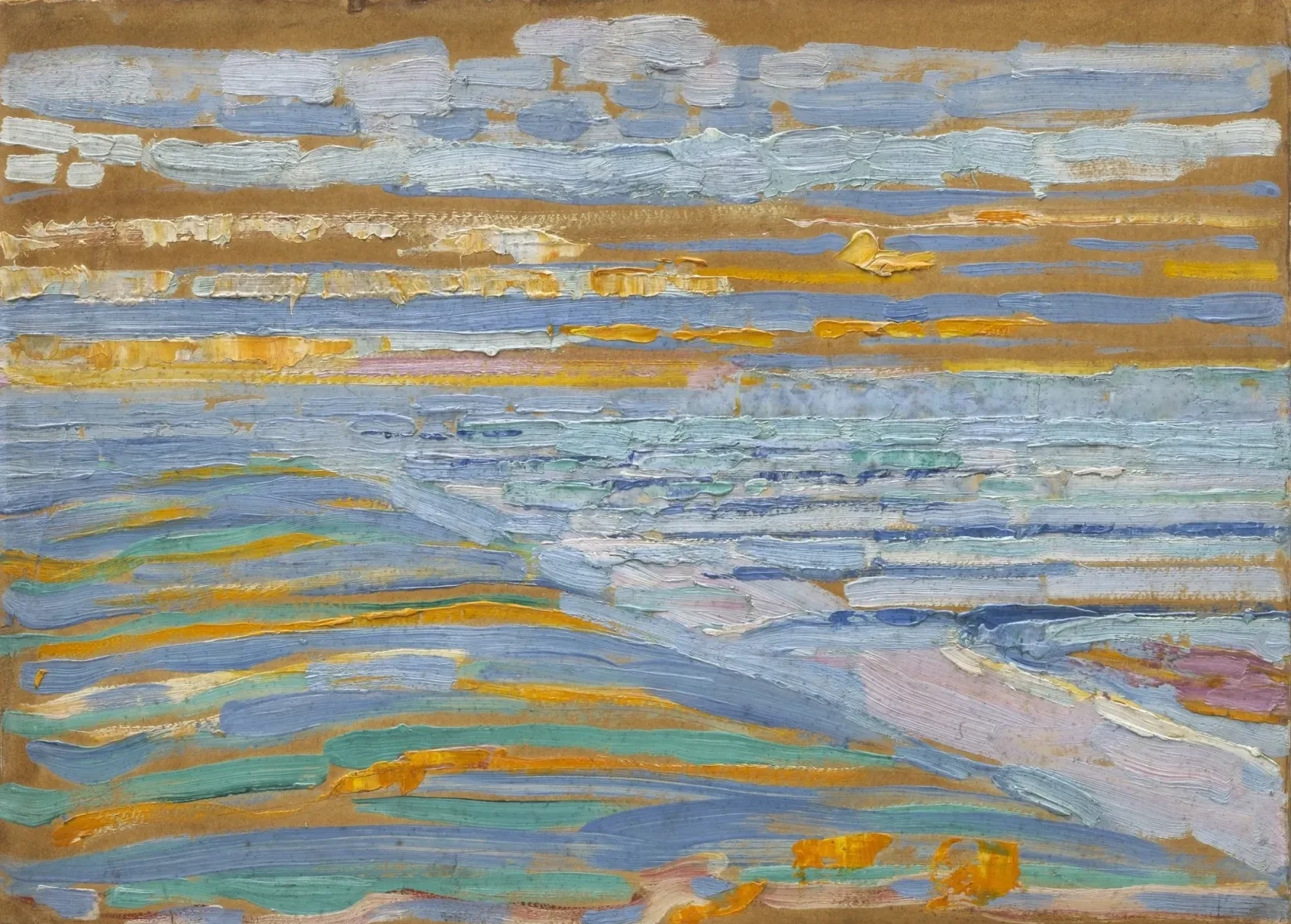 View from the Dunes with Beach and Piers, Domburg, Piet Mondrian