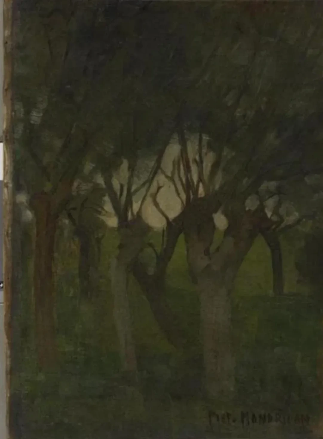 Willow grove with flattened images, Piet Mondrian