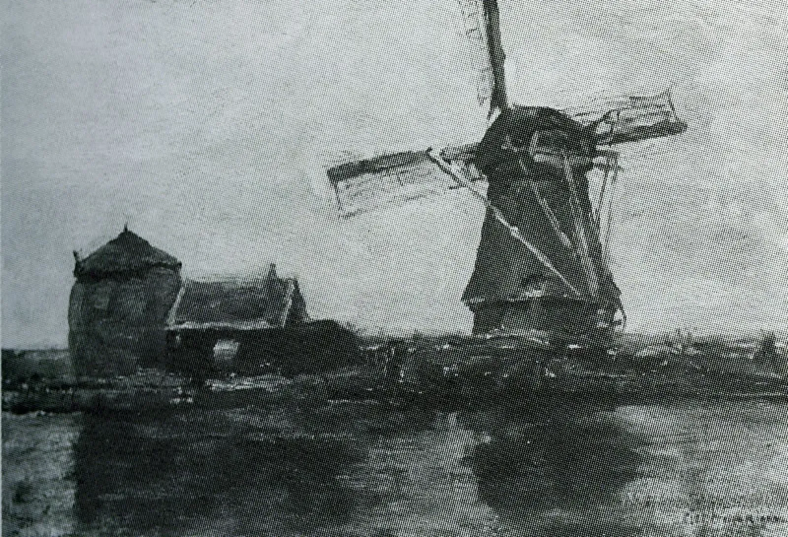 Windmill with Summerhouse II, Piet Mondrian