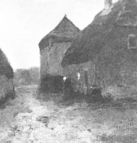 Achterhoek farmhouse with haystack
