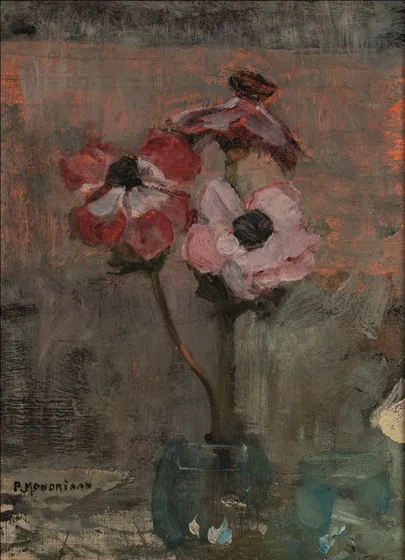 Anemones in a vase