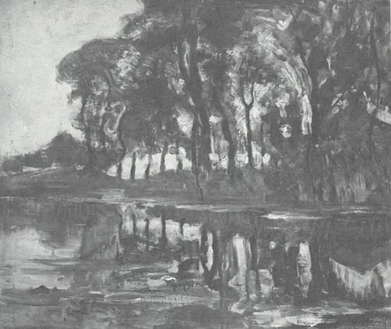 Bend in the Gein with poplars