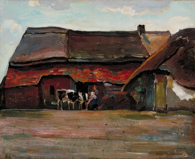 Corral de granja de Brabante, Piet Mondrian