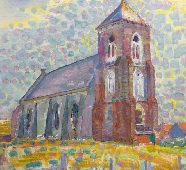 Iglesia de Zoutelande, Piet Mondrian