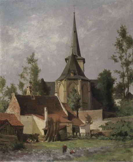 Church seen from the rear