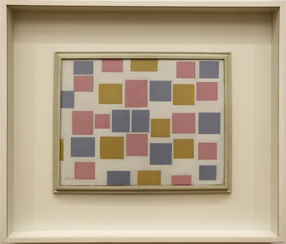 composition n. 3 with flat colors