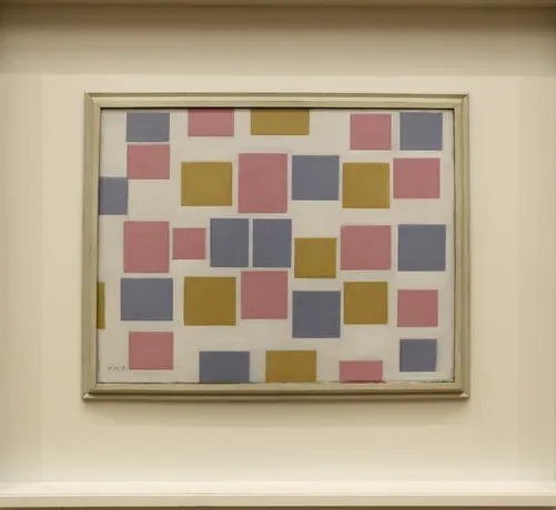 composition n. 3 with flat colors