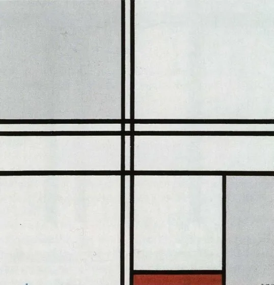 Composition (No. 1) Gray-Red