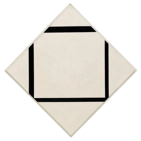 Composition No. 1: Lozenge with Four Lines