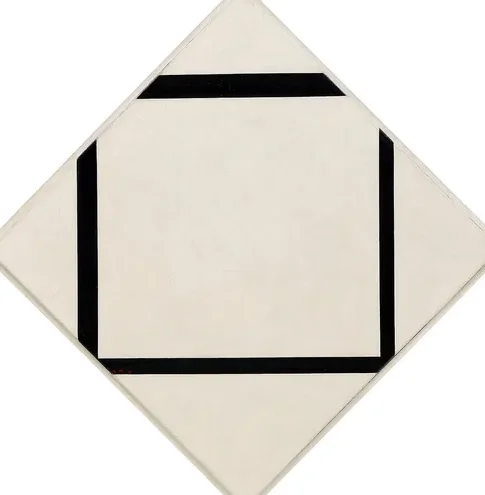 Composition No. 1: Lozenge with Four Lines