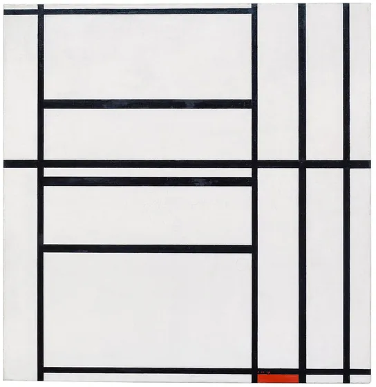 Composition No. 1 with Grey and Red 1938 / Composition with Red 1939