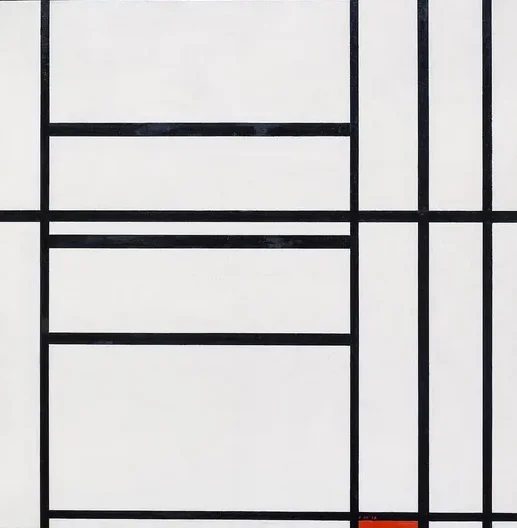 Composition No. 1 with Grey and Red 1938 / Composition with Red 1939