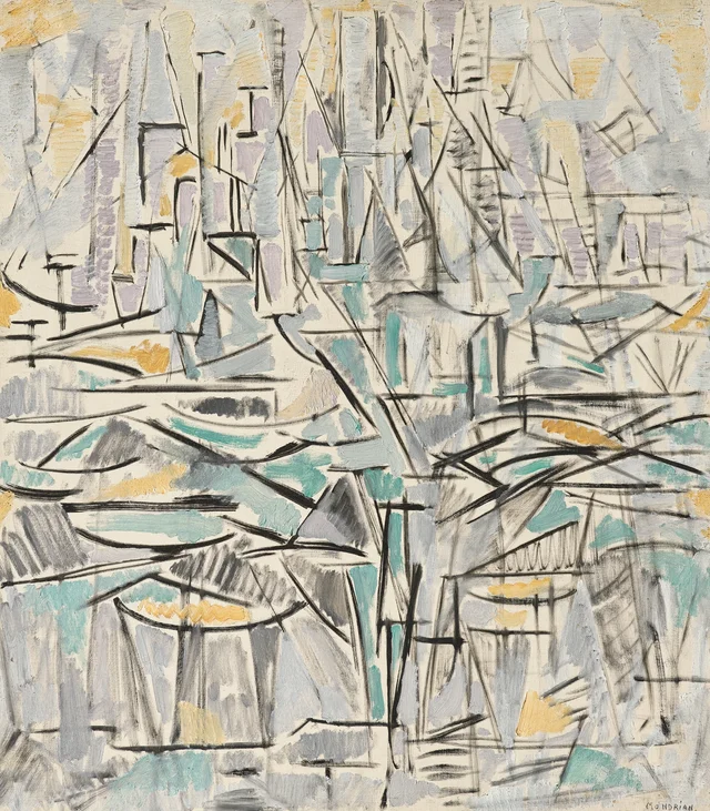 Composición n.º XVI, Composición 1 (Árboles), Piet Mondrian