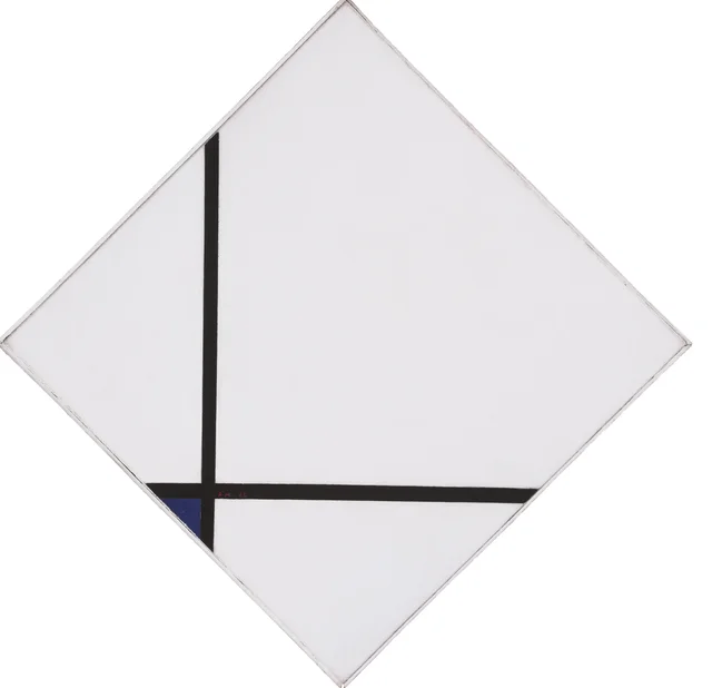 Composição com azul, Piet Mondrian