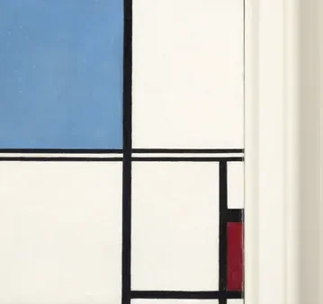 Composition with Blue and Red