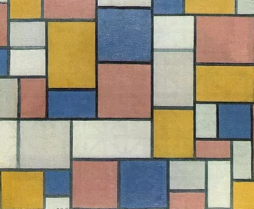 Composition with Color Planes and Gray Lines