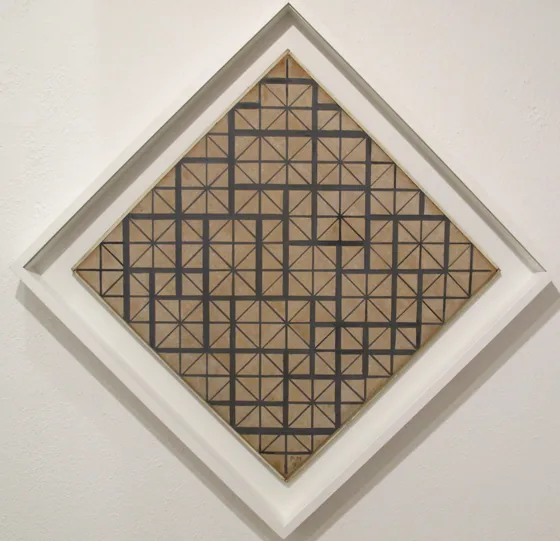 Composition with Grid 4 (Lozenge)