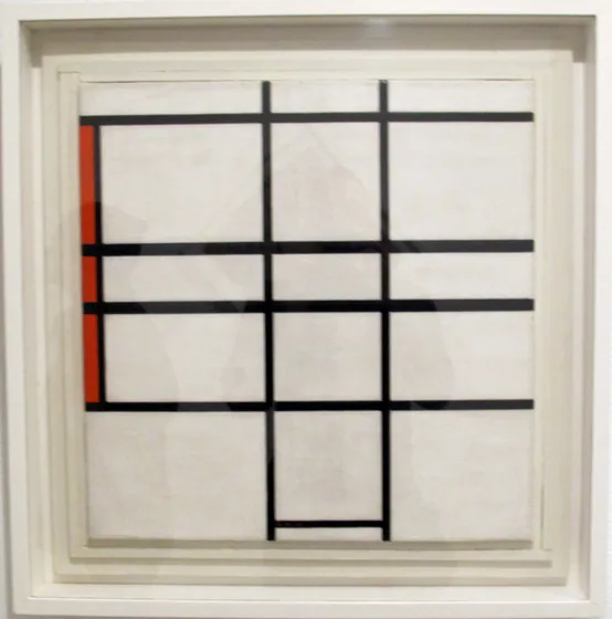 Composition with White and Red