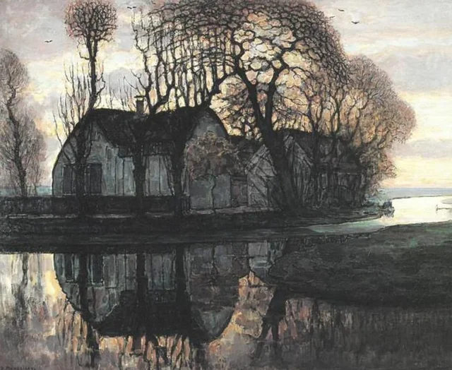 Granja cerca de Duivendrecht, Piet Mondrian