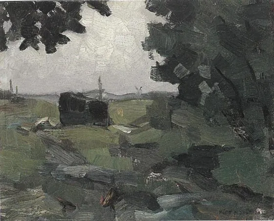 Free impression of a polder landscape