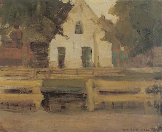 Gabled farmhouse façade in white