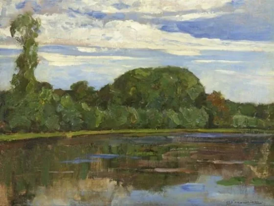 Geinrust farm with isolated tree at left