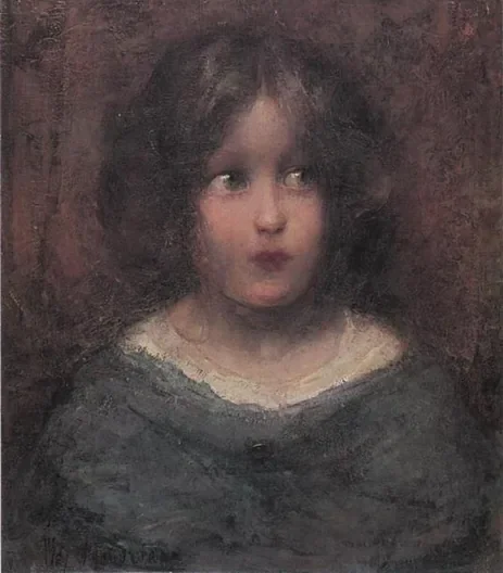 Girl looking to her left