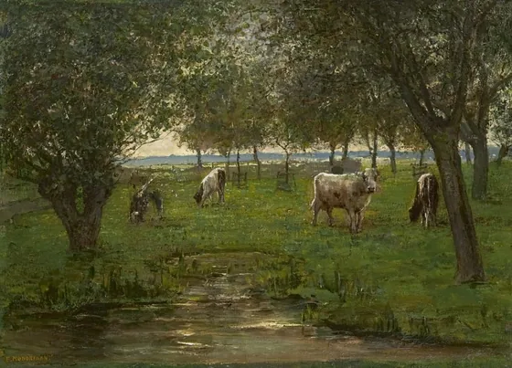 Grazende kalfjes