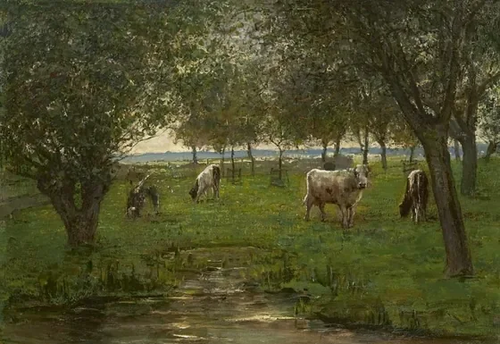 Grazende kalfjes