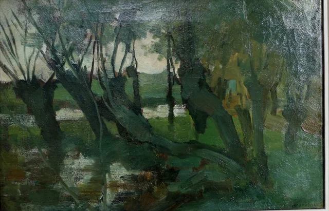 Paisaje con sauces en el Gein